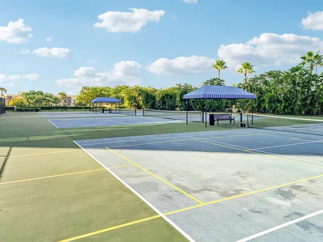 a view of a tennis court