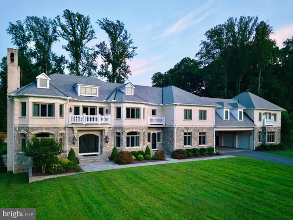 a aerial view of a yard in front of house