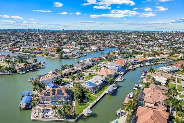 an aerial view of a city