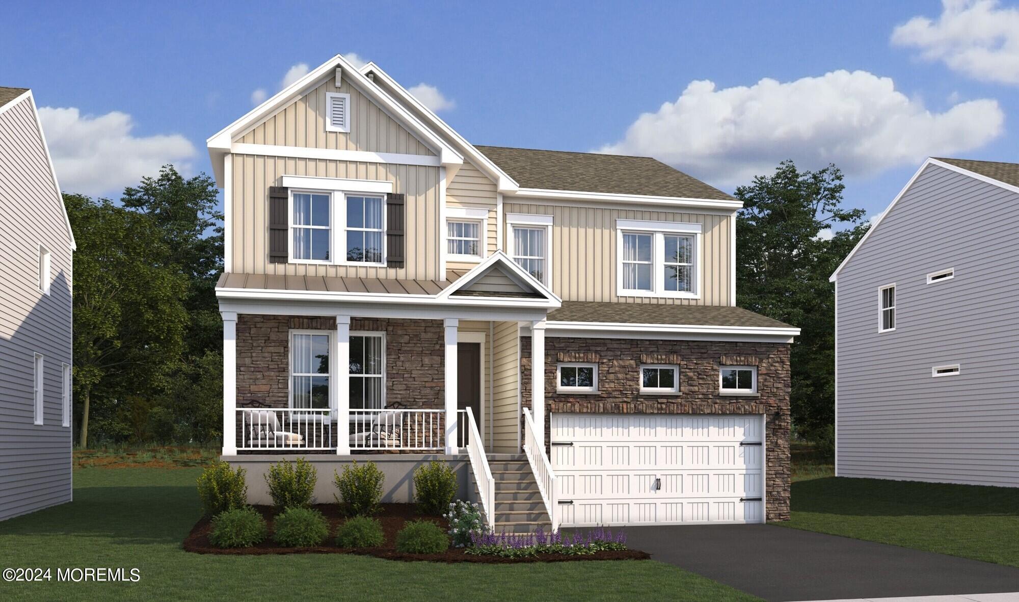 35 Carlisle Court Howell, NJ 07731 - Photo 2 of 14 a front view of a house with a yard