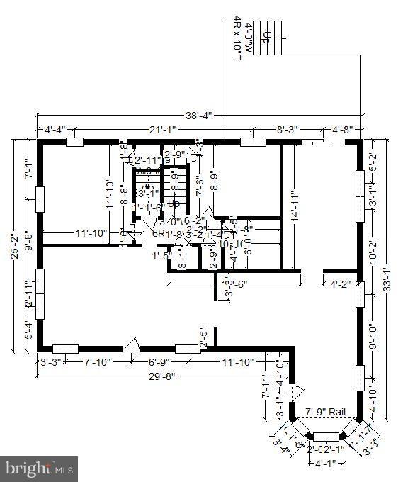 2916 Irvington Road Falls Church, VA 22042 - Photo 27 of 30 Main level floor plan with dimensions