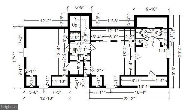 2916 Irvington Road Falls Church, VA 22042 - Photo 28 of 30 Upper level floor plan with dimensions