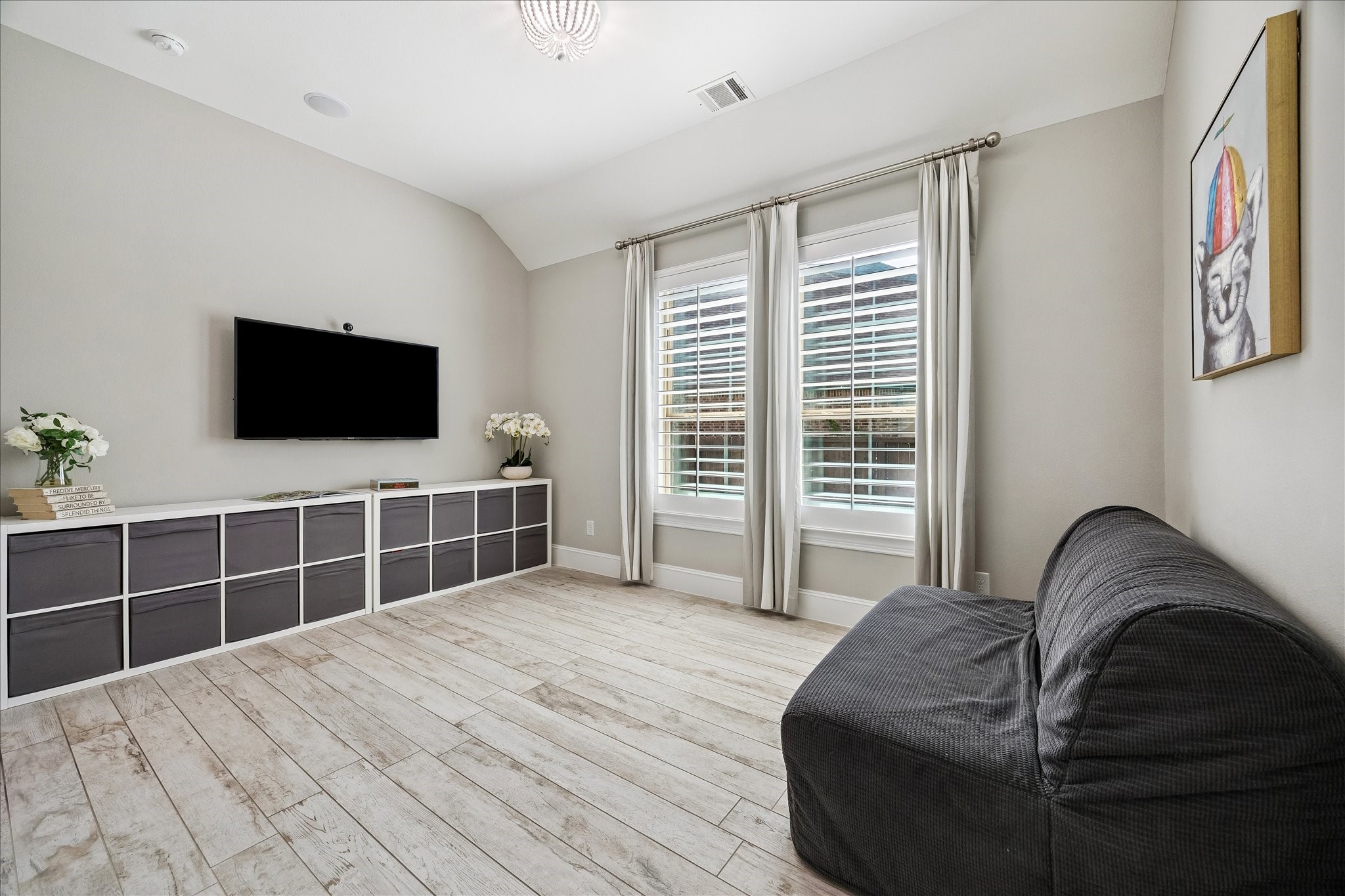 2807 Mayfield Ridge Lane Katy, TX 77494 - Photo 29 of 50 a bedroom with furniture and flat screen tv
