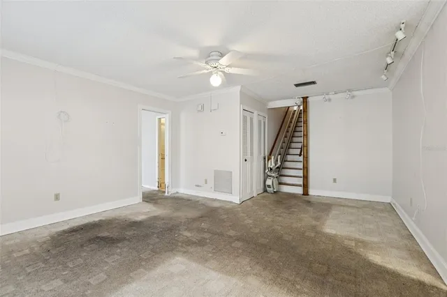 a view of an empty room