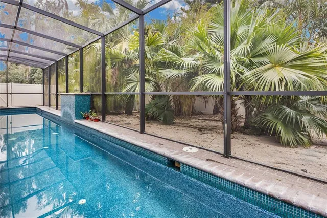 view of an outdoor space and a fountain