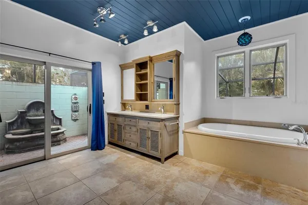 a view of a room with a hallway