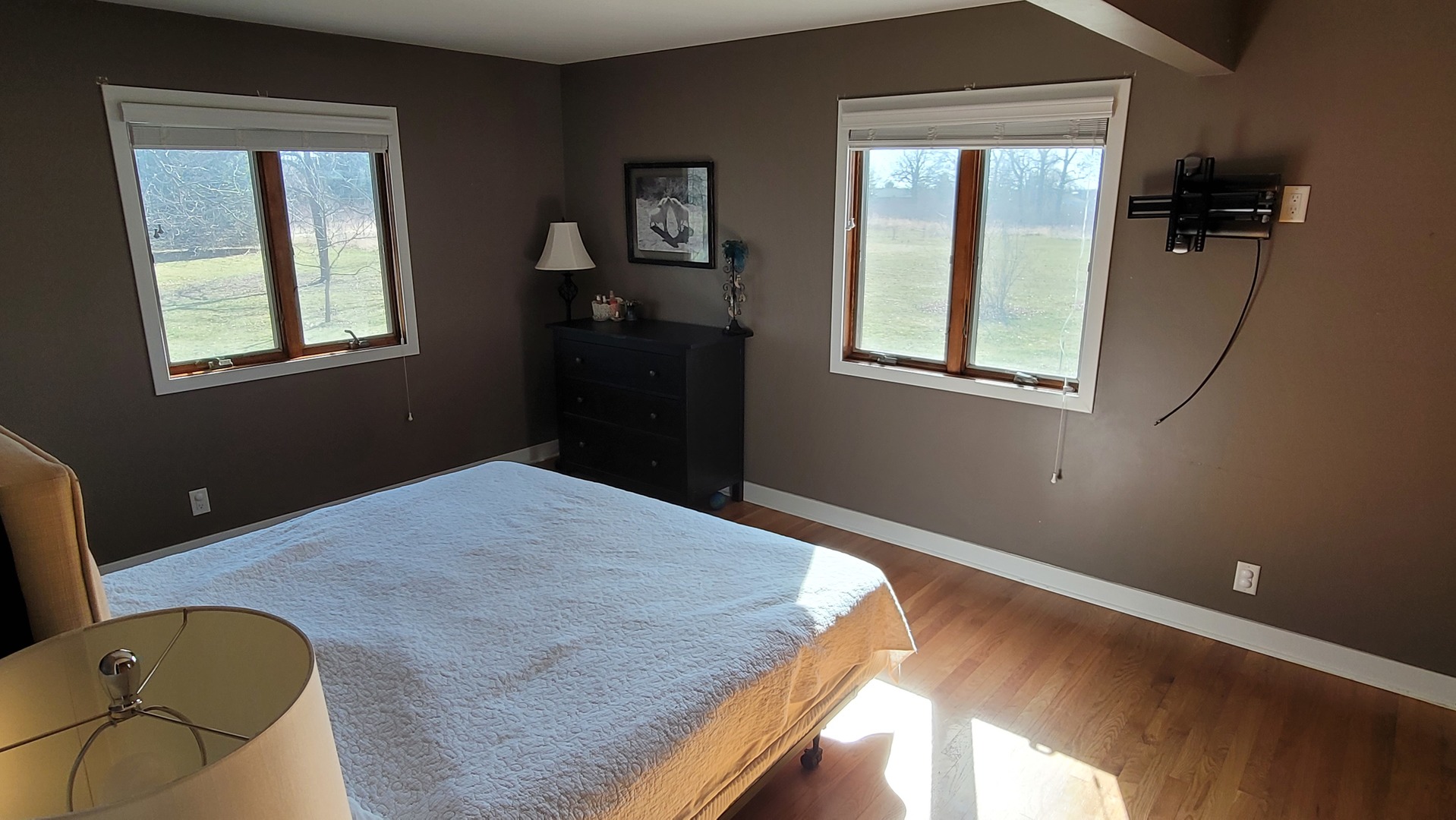 33805 North State Road Genoa, IL 60135 - Photo 24 of 107 a bedroom with a bed and wooden floor