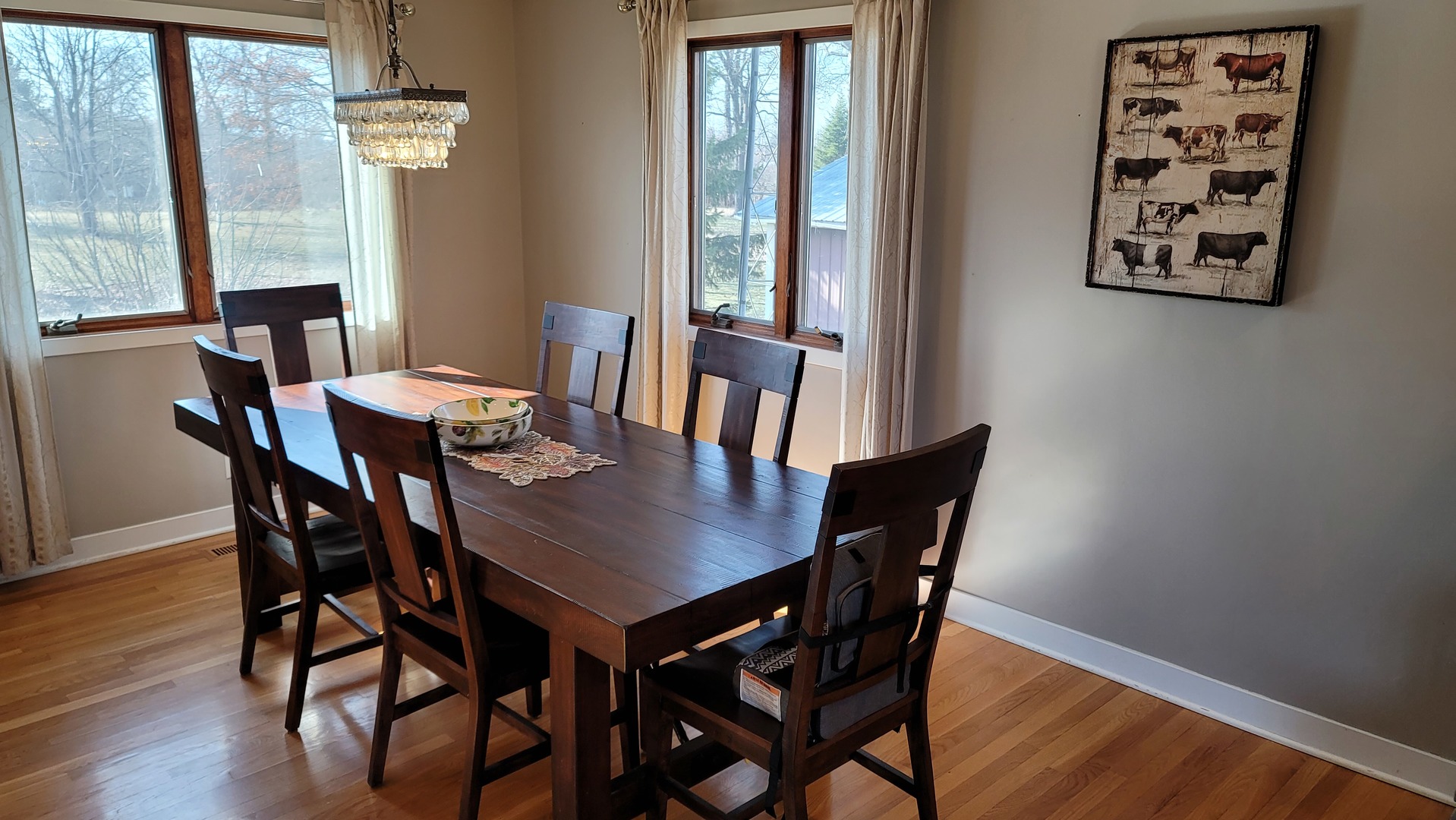 33805 North State Road Genoa, IL 60135 - Photo 9 of 107 a view of a dining room with furniture window and wooden floor