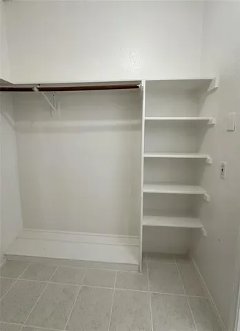 a close view of closet
