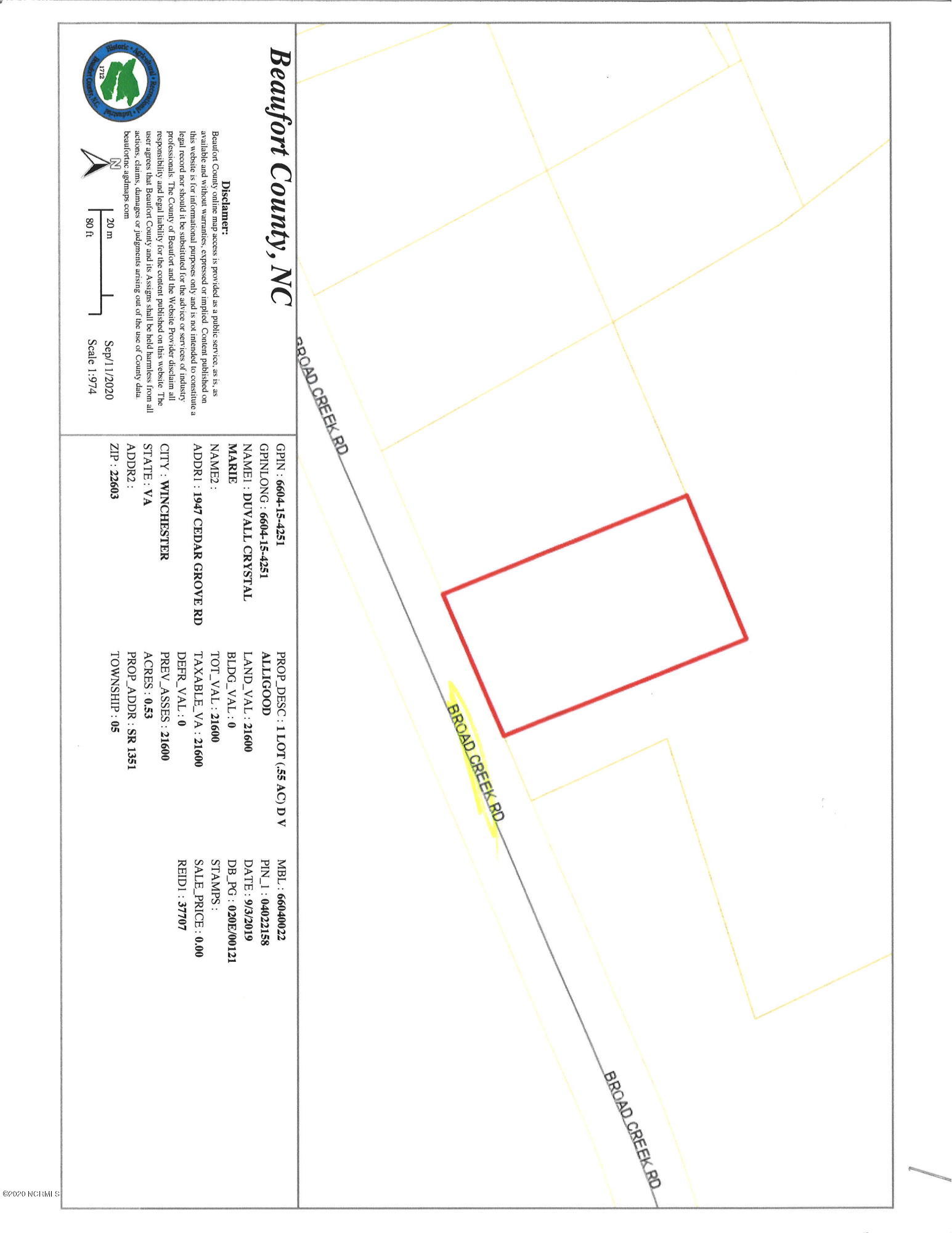 Lot 1 Broad Ck Road Washington, NC 27889 - Photo 2 of 3 duvall2