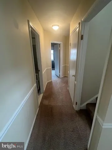 a bench sitting in a room