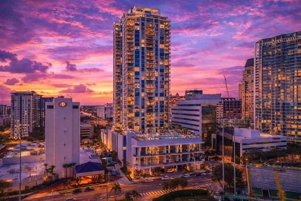 a view of a terrace with a lake view