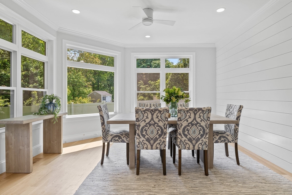 103 Wayne Road Needham, MA 02494 - Photo 7 of 29 a view of a dining room with furniture window and outside view