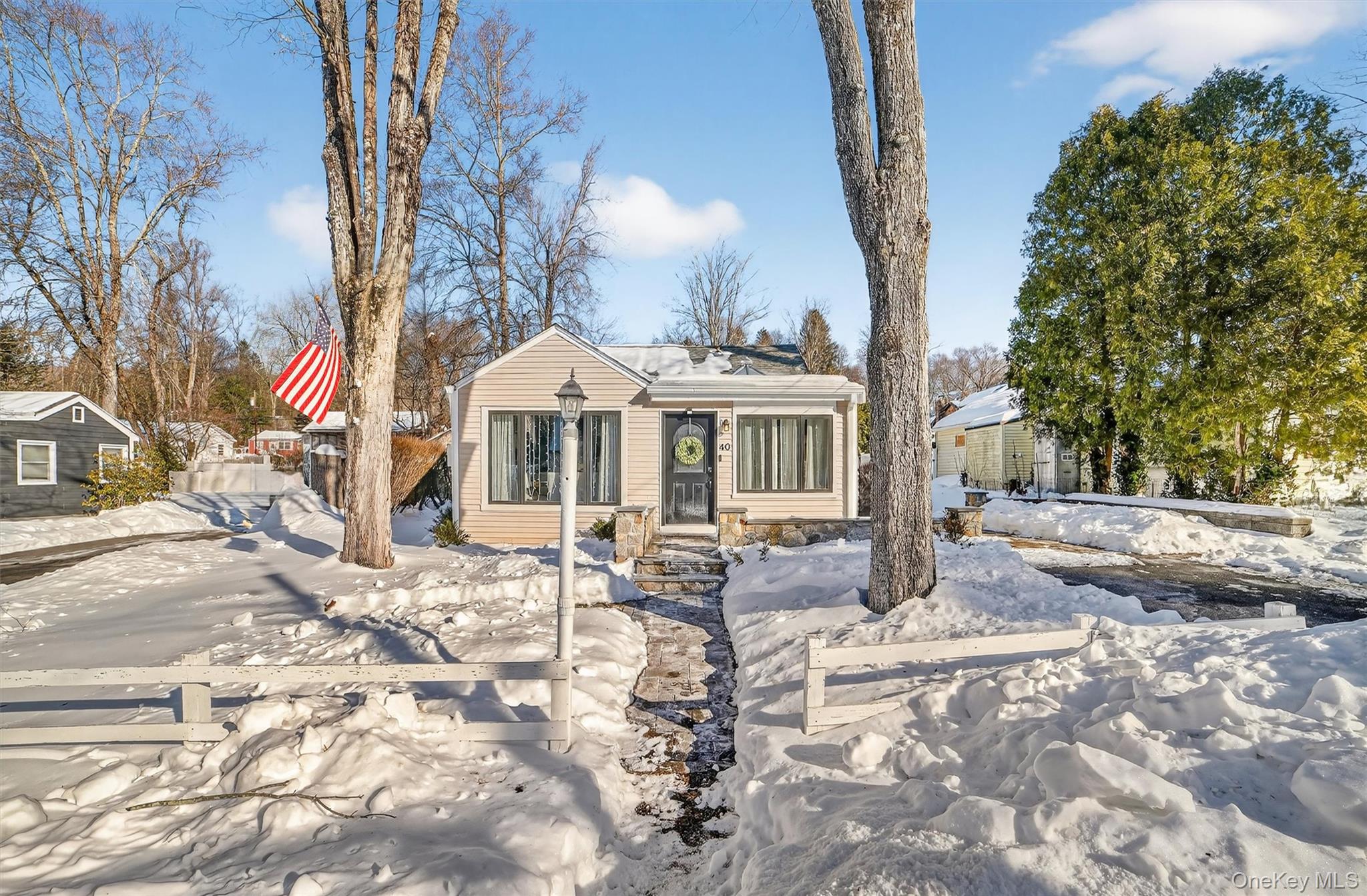 a view of a patio with a yard