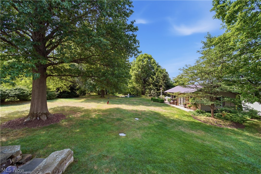 118 Manning Road Mogadore, OH 44260 - Photo 32 of 45 Expansive landscaped grounds featuring mature trees and a manicured lawn