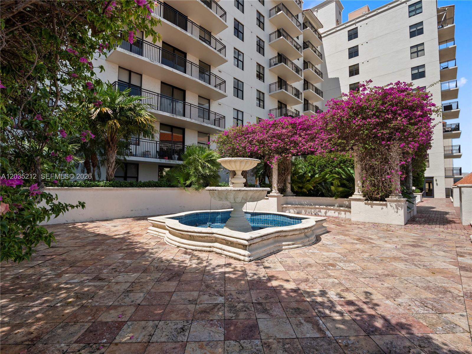888 Douglas Road, Unit 302 Coral Gables, FL 33134 - Photo 43 of 51 FOUNTAIN IN TERRACE