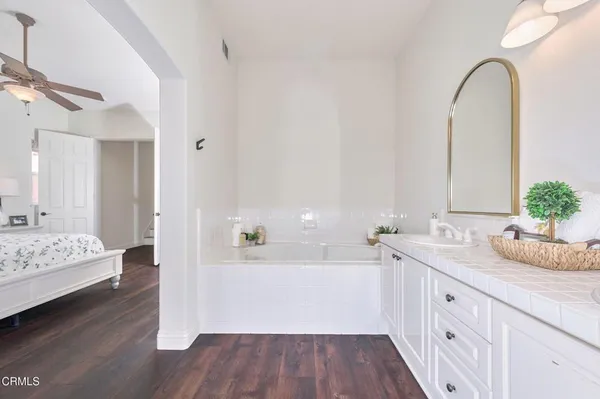 a view of an outdoor sitting area with furniture