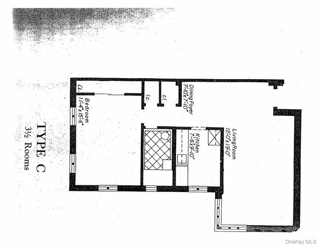 a view of an empty room