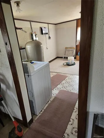 a view of a storage in utility room