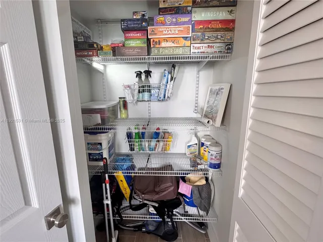 a swimming pool with outdoor seating