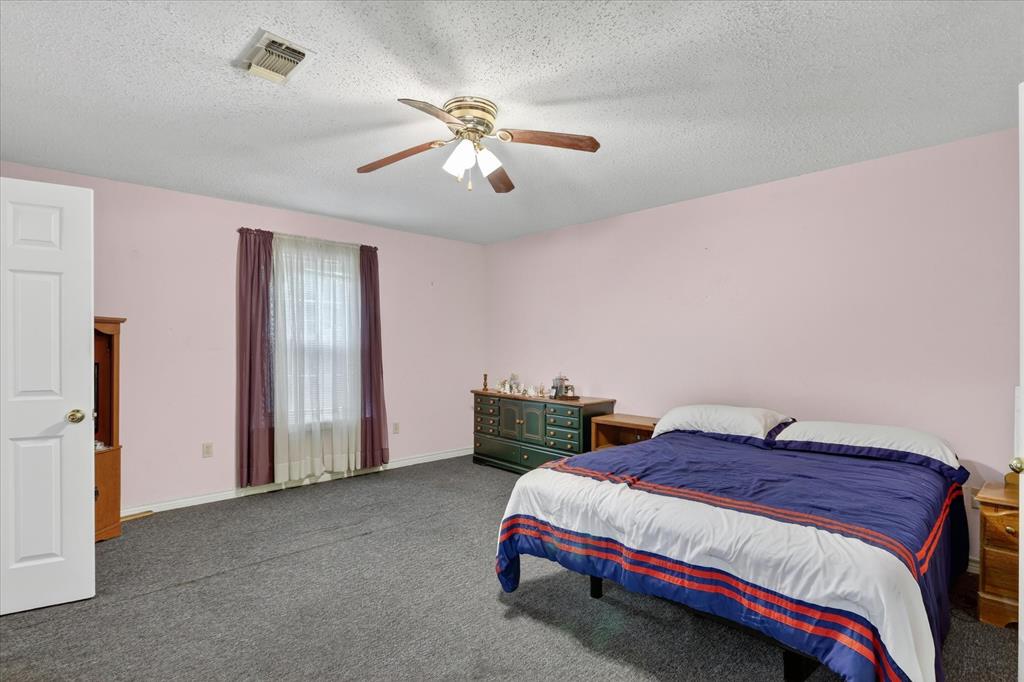 1092 West Highway 199 Springtown, TX 76082 - Photo 13 of 29 Spacious bedroom featuring neutral carpeting, and ceiling fan