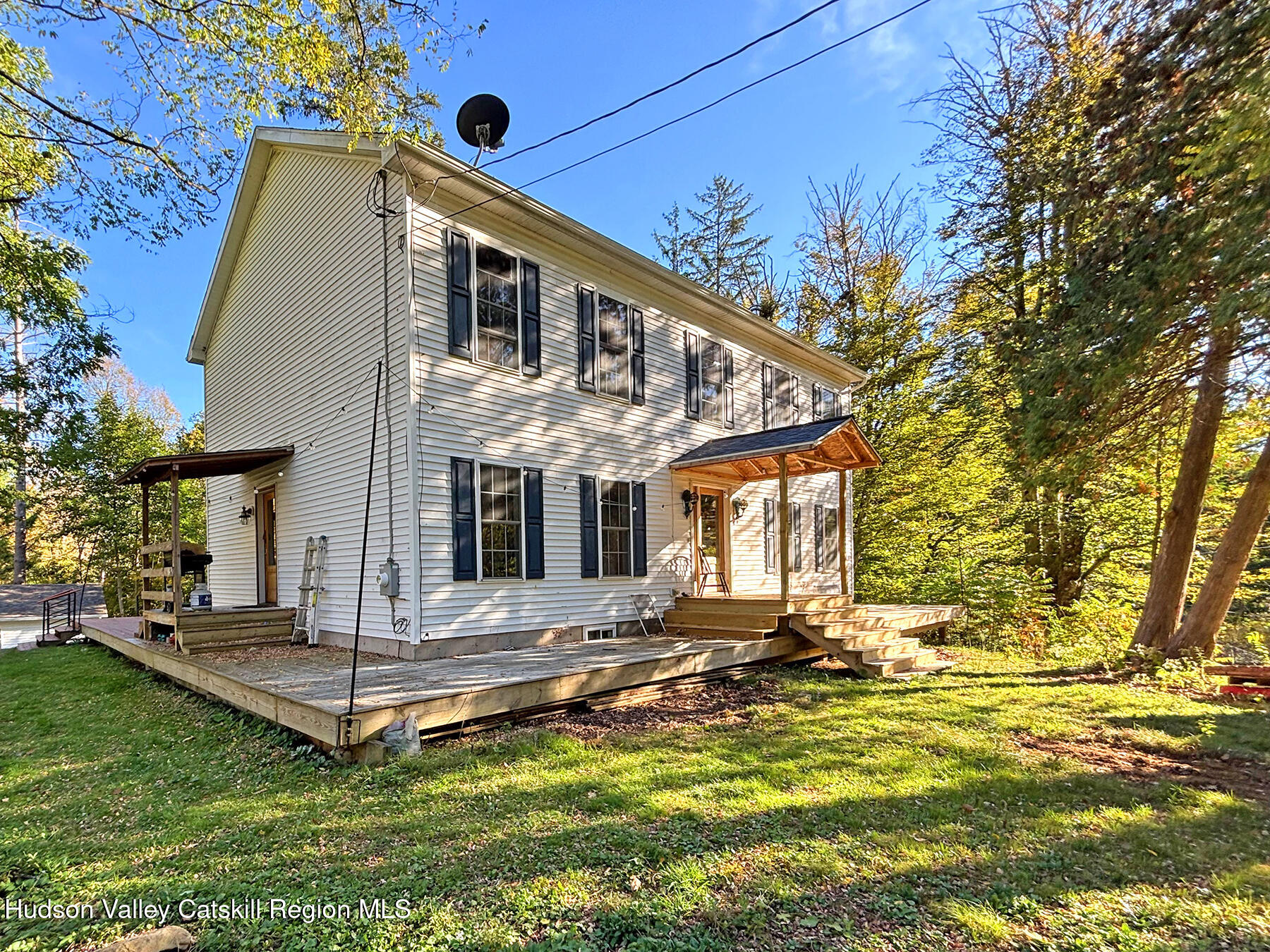 14 Park Road Chichester, NY 12416 - Photo 34 of 37 a front view of a house with a yard