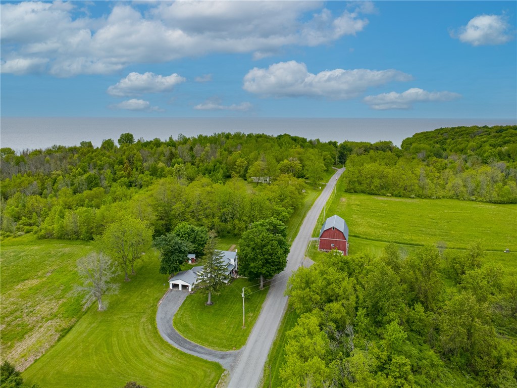 8145 Dutch Street Road Huron, NY 14590 - Photo 4 of 50 Aerial view of land facing North towards Lake Onta