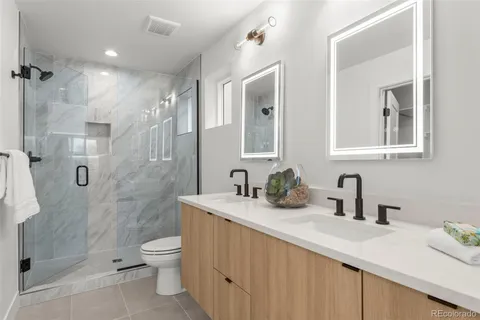 a close view of closet