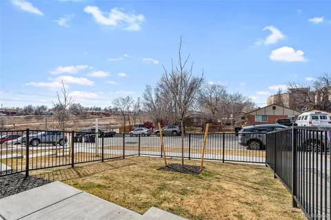 a side view of a house