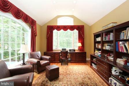 7104 River Road Bethesda, MD 20817 - Photo 17 of 29 Office with Built-In Bookshelves