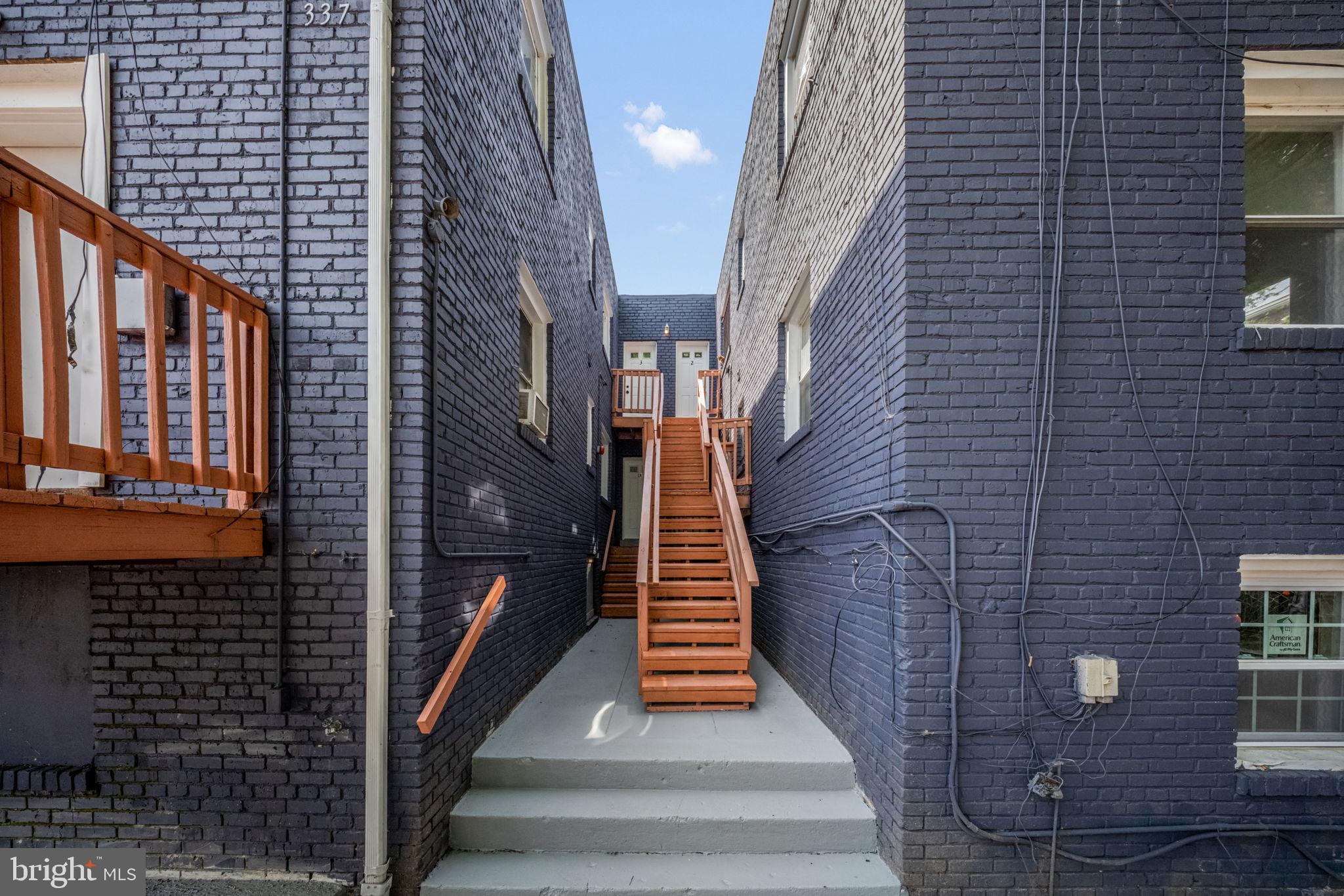 337 Delafield Place Northwest Washington, DC 20011 - Photo 68 of 72 Charming alleyway with inviting stairs.