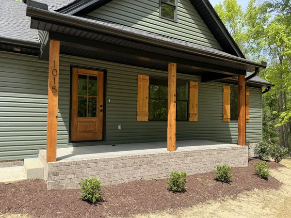 a front view of a house