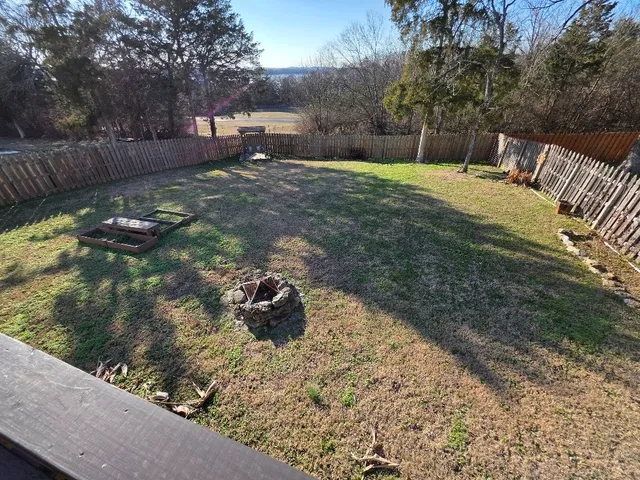 a backyard of a house