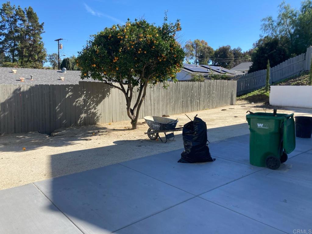 8615 Placid View Drive, Unit A Santee, CA 92071 - Photo 34 of 36 a view of backyard with trampoline
