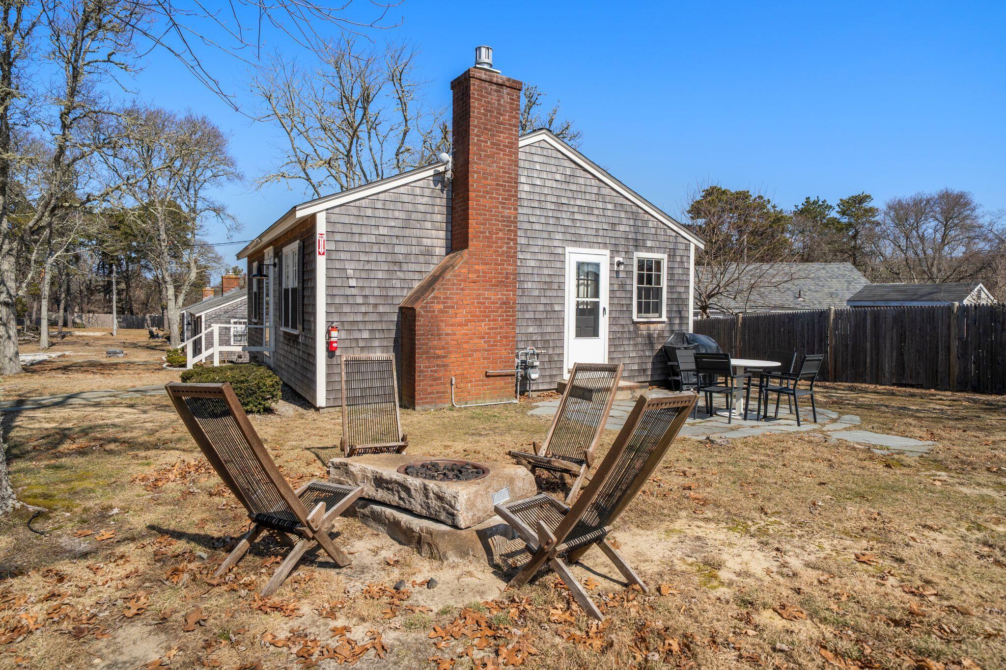 18 Manning Road Dennis Port, MA 02639 - Photo 23 of 34 a view of backyard of house with seating space
