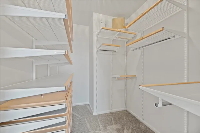 a view of walk in closet