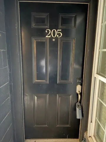 a view of an entryway door