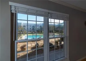 a window with an outdoor space