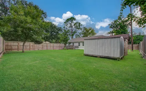 a house view with a garden space