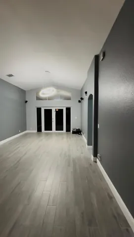 a view of an empty room