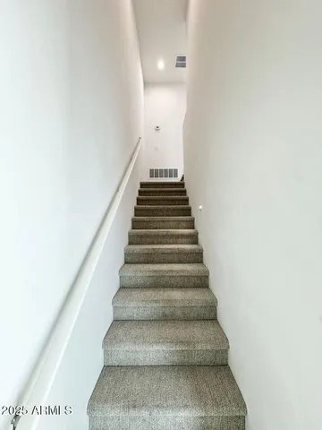 an empty room with closet