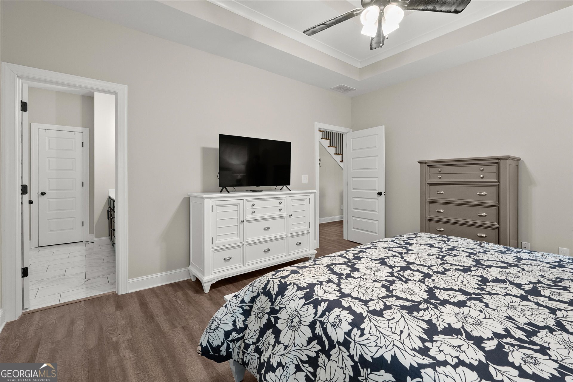 3260 Greenhill Court Villa Rica, GA 30180 - Photo 31 of 80 a bed room with a bed and a television