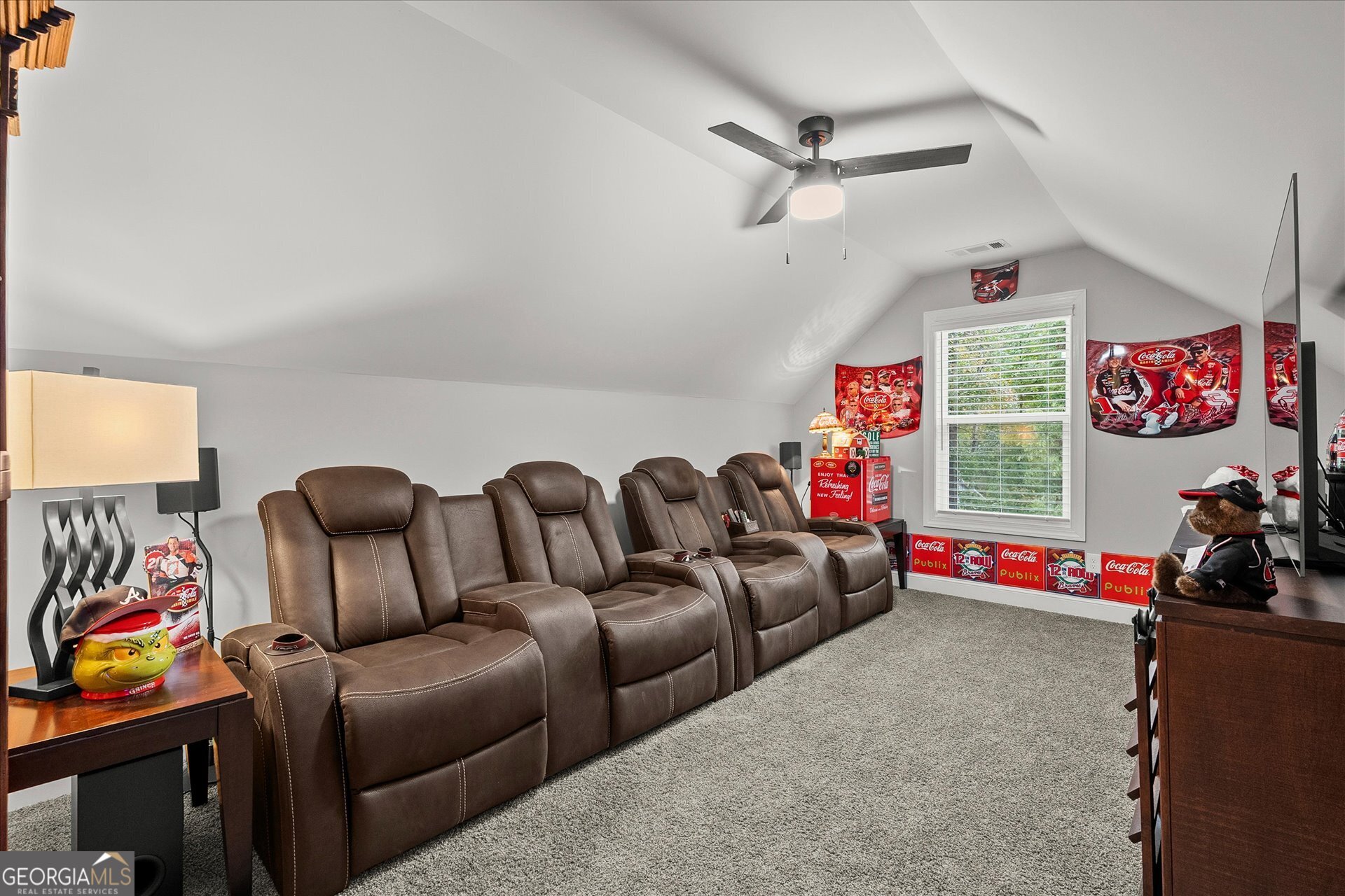 3260 Greenhill Court Villa Rica, GA 30180 - Photo 42 of 80 a living room with furniture a ceiling fan and a window