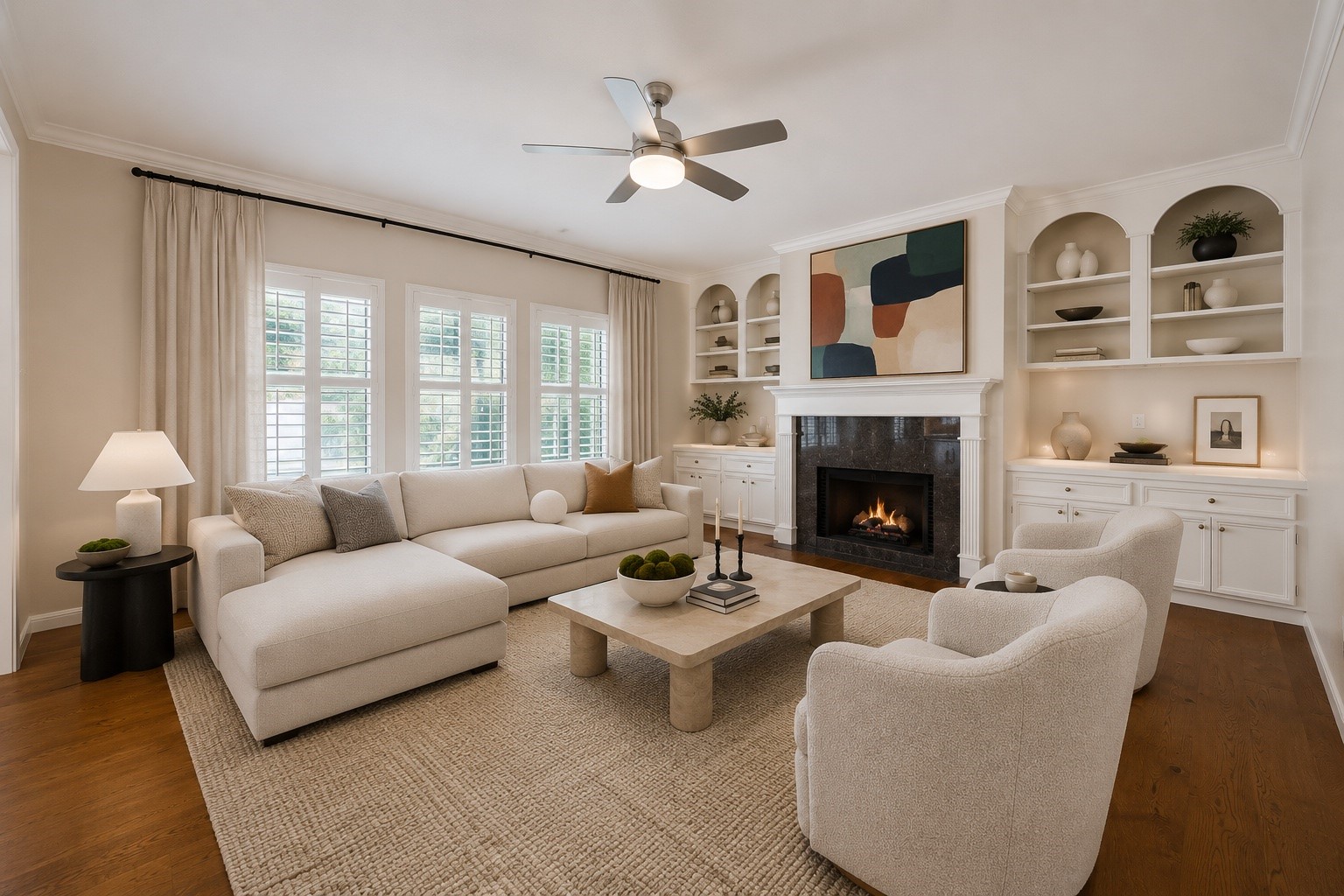 816 Anderson Street Bellaire, TX 77401 - Photo 22 of 45 Virtually Staged Living Room