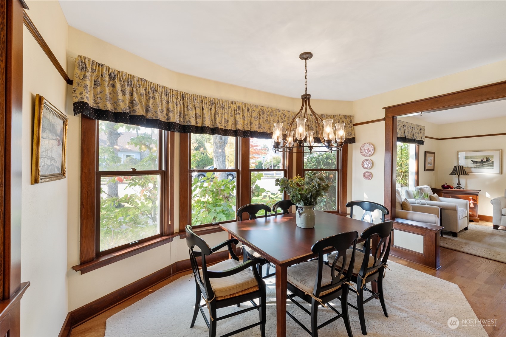 1317 9th Street Anacortes, WA 98221 - Photo 13 of 38 a view of a dining room with furniture window and outside view