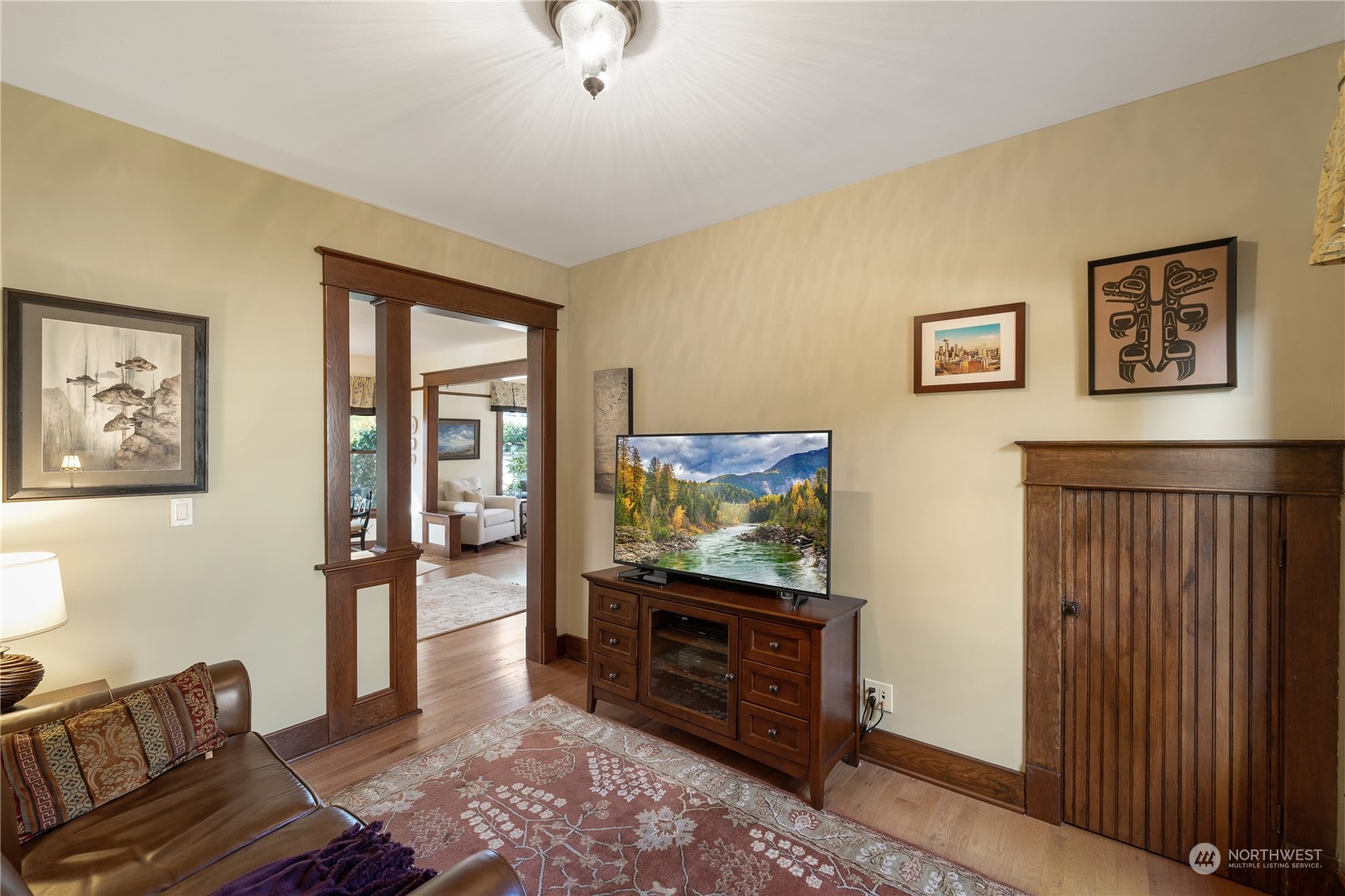 1317 9th Street Anacortes, WA 98221 - Photo 15 of 38 a living room with furniture and a flat screen tv
