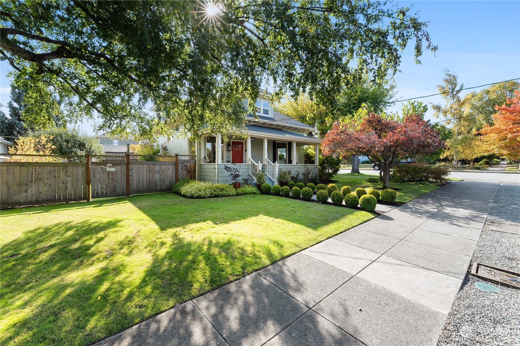 1317 9th Street Anacortes, WA 98221 - Photo 2 of 38 a front view of house with yard and green space