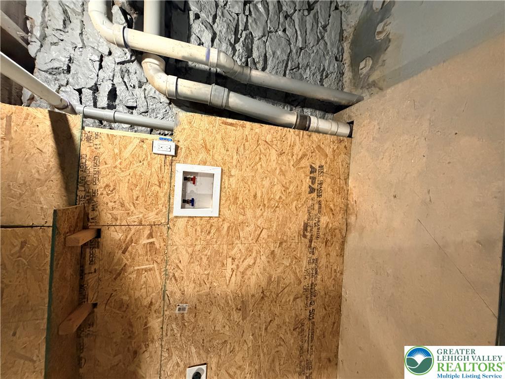 718 Ferry Street Easton, PA 18042 - Photo 35 of 37 Essential hookups for a washer and dryer are ready for installation.