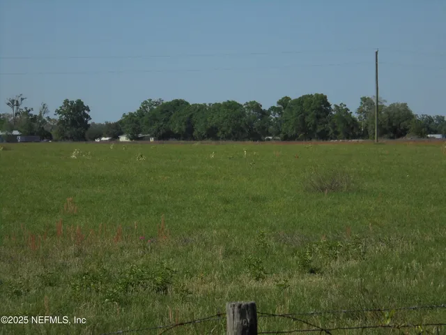 a view of a grassy field