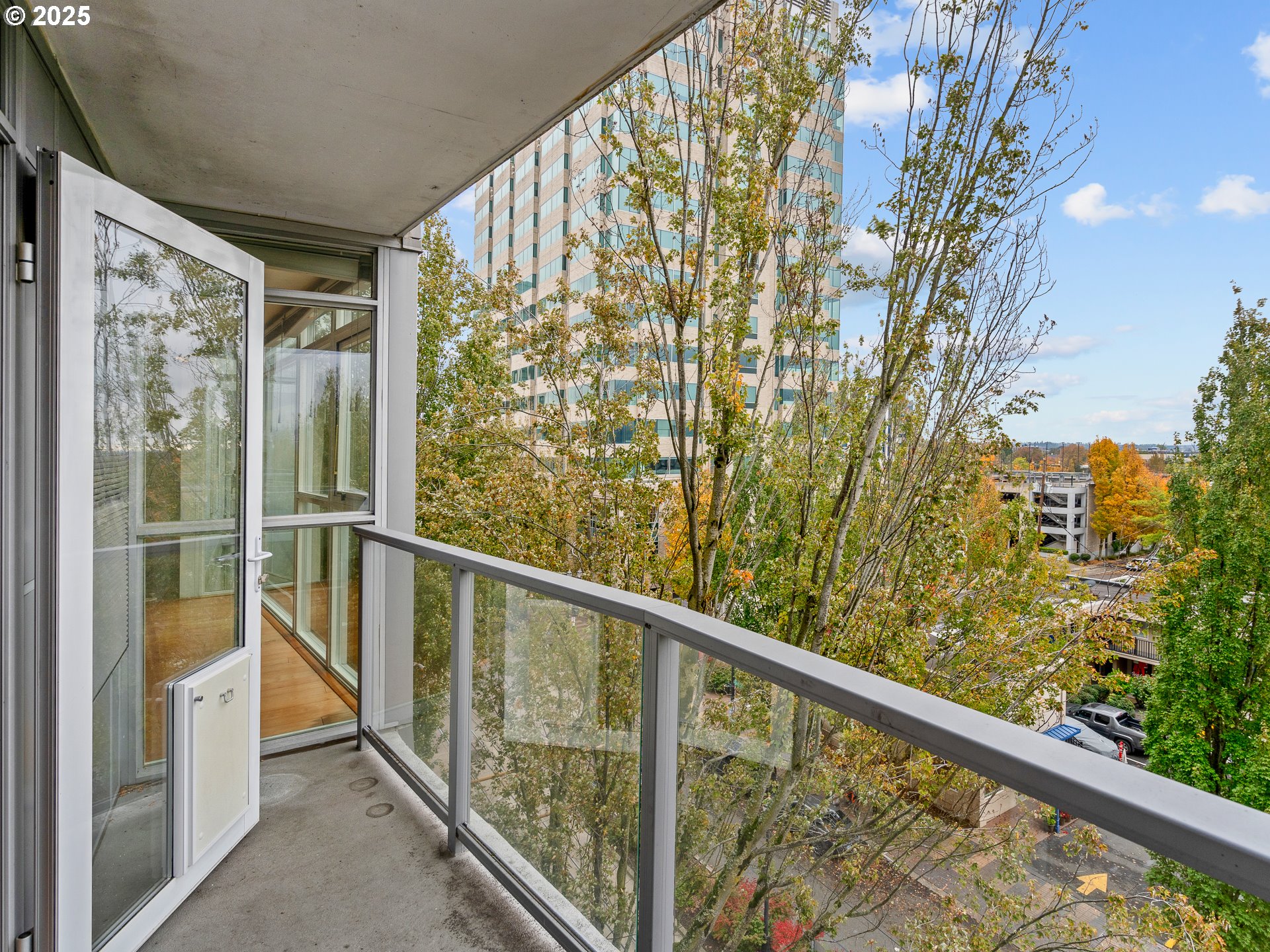 533 Northeast Holladay Street, Unit 605 Portland, OR 97232 - Photo 27 of 42 a view of balcony with mountain view